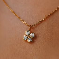 Lycka halsband guld