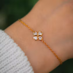 Lycka armband guld