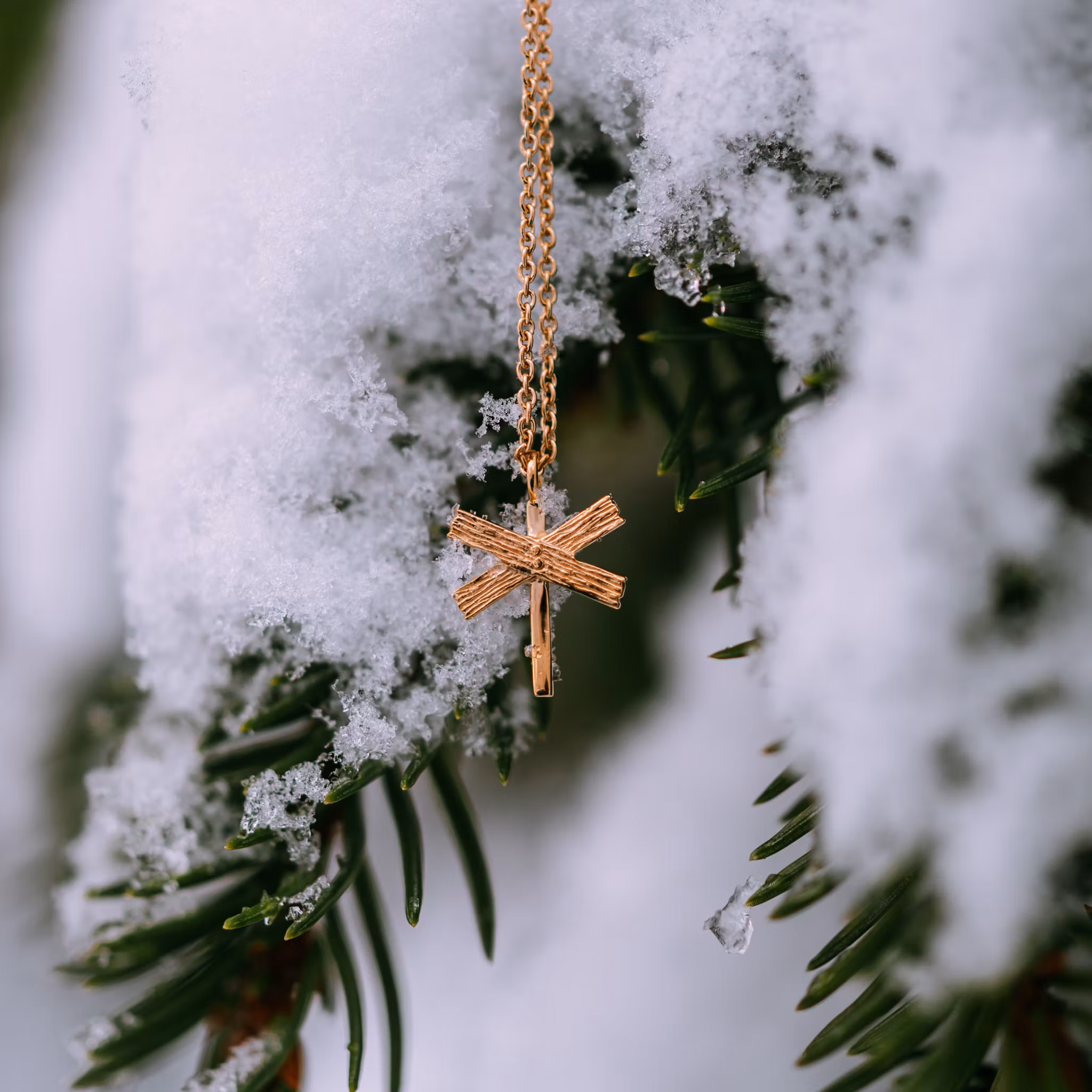 Längtan halsband guld