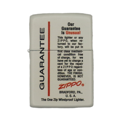 Zippo Tändare - Guarantee