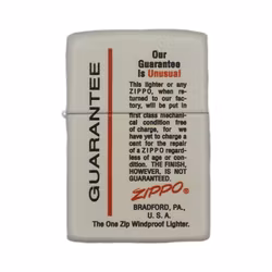 Zippo Tändare - Guarantee
