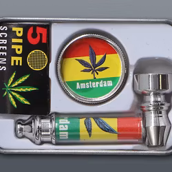Metallpipa & Grinder + screens
