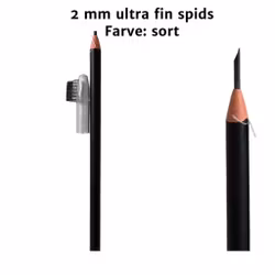 Ultra tynd optegnings blyant, kun 2 mm tyk - sort