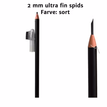 Ultra tynd optegnings blyant, kun 2 mm tyk - sort