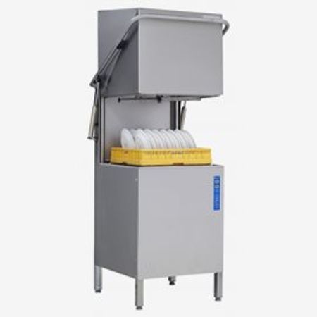 Wexiödisk WD-6 - Huvdiskmaskin Wexiödisk WD6 Huvdiskmaskin, Svensktillverkad kvalité diskmaskin. Med huv. Utrustad med 3 st diskkorgar och torkmedelsdosering.