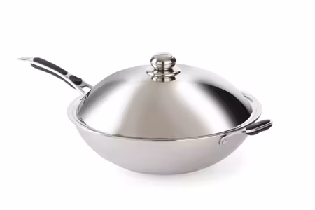 WOK 3-PLY WITH LID 36 CM - FOR INDUCTION WOK