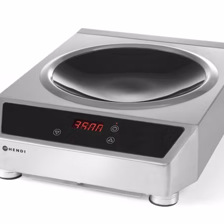 INDUKTIONSWOK 3,5KW - ROSTFRI MED DIGITAL KONTROLL