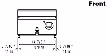 Zanussi EVO 700 - Vattenbad - bänkmodell - 400mm