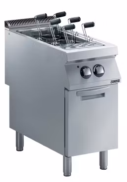 Pastakokeri ZANUSSI EVO900, golvmodell med underskåp, elektriskt, 1 bad 24,5 liter, B=400mm. 10kW