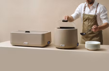 Bordsvärmeri/Chafing Dish HENDI UNIQ, GN1/1-100. Färg: Beige