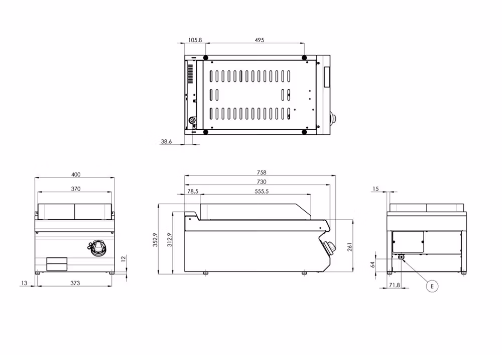 Stekhäll, hårdkrom FTHC-704-E