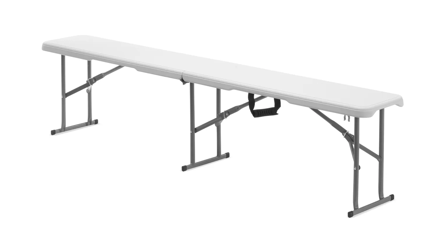 Bänk HENDI EVENT, fällbar, komplett med kraftig och vädertålig sittdel och ram.