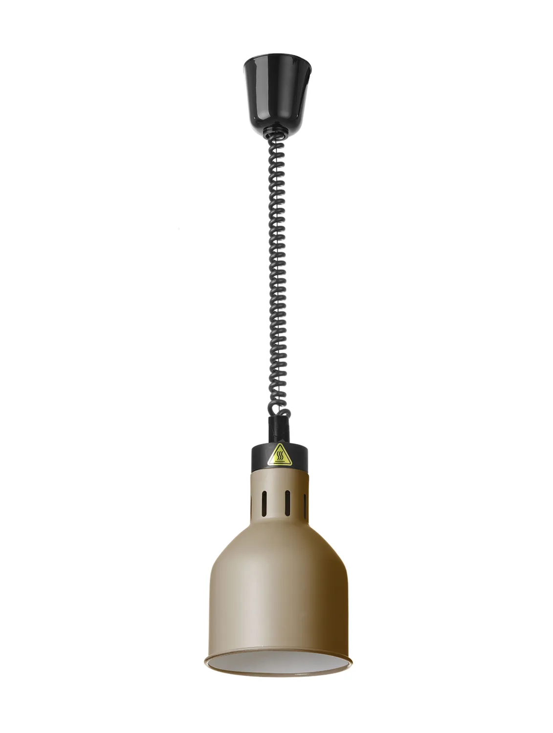 Värmelampa HENDI, cylinderformad, höj/sänkbar, beige