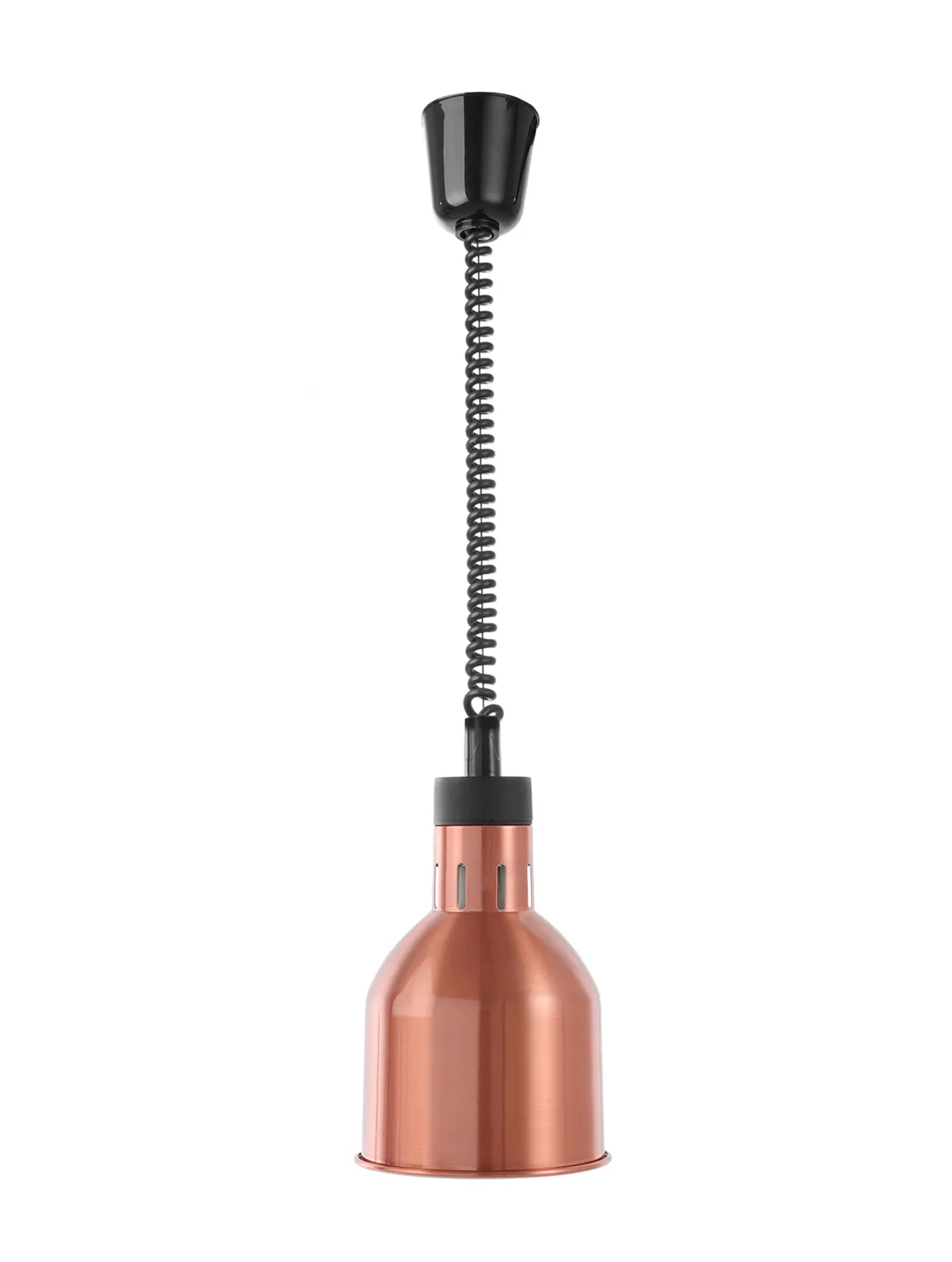 Värmelampa HENDI, cylinderformad, höj/sänkbar, koppar