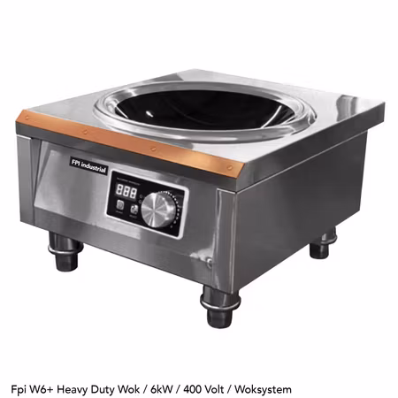 Induktionswok FPI W6+ Heavy Duty, bordsmod. 6kW