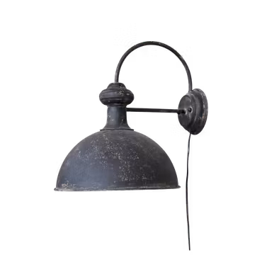 Vägglampa FACTORY. Färg: Antik svart