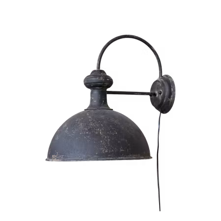 Vägglampa FACTORY. Färg: Antik svart
