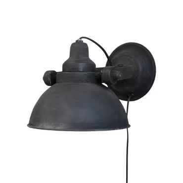 Vägglampa FACTORY, liten. Färg: Antik svart