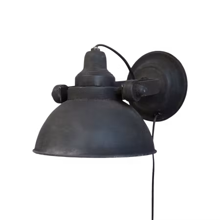 Vägglampa FACTORY, liten. Färg: Antik svart
