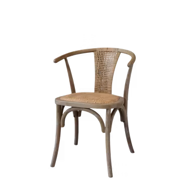 Stol FRANCE med sits och rygg i rotting