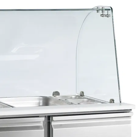 Glasöverdel TEFCOLD Saladette TSA1045, böjt
