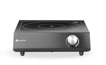 Spis/Kokplatta induktion HENDI 3500, bordsmodell, inkl stekpanna och kastrull. 3,5kW
