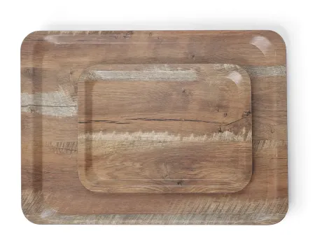 Serveringsbricka HENDI LUNCH 430x330mm. Färg: Wood