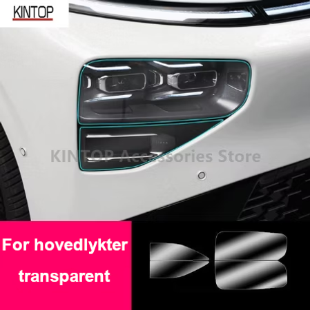 Transparent beskyttelsesfolie hovedlykter
