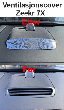 Ventilasjonscover dashbord 7X