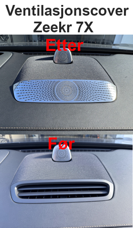 Ventilasjonscover dashbord 7X