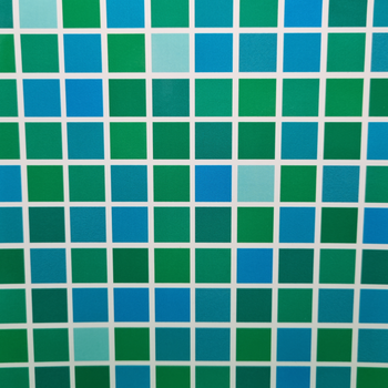 Kakeldekor, grön mosaik