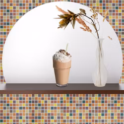 Kakeldekor, höst-mosaik