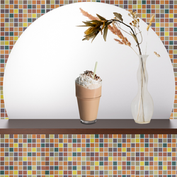 Kakeldekor, höst-mosaik
