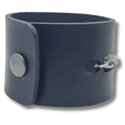 Armband, läder med kedja
