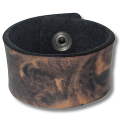 Armband, läder/marmorerat