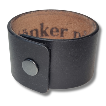 Armband, läder med hemlig text
