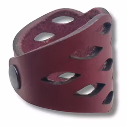 Armband, läder, moln/rosa