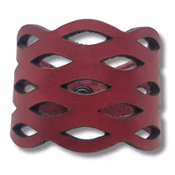 Armband, läder, moln/rosa