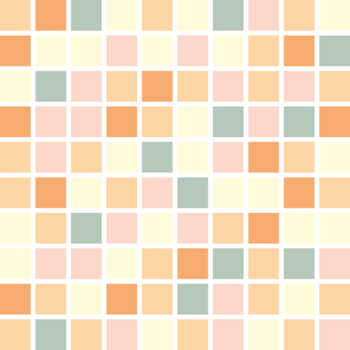 Kakeldekor, blek pastell mosaik