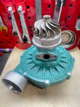 Renovering av turbo Volvo Penta TAMD74P K31 - 6704 / 6719 - Ink avgashus