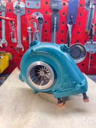 Turbo Volvo Penta 6497 - Avgashus med rostfri hylsa.