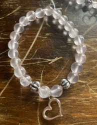 Armband rosenkvarts