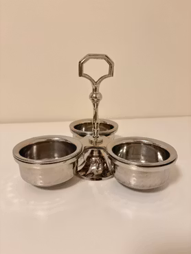 Snacksskål sett i stål