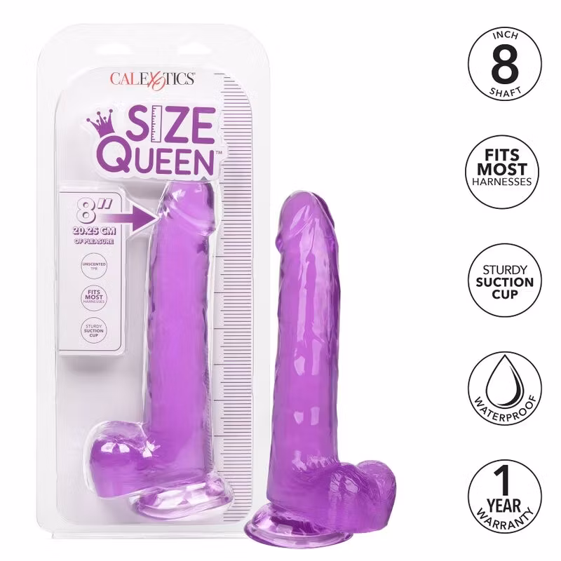 dildo realistisk med sugpropp lila
