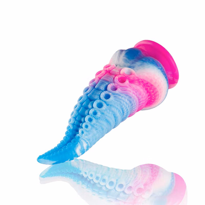 BLÅ TENTAKEL FANTASY  DILDO STÖRRE STORLEK