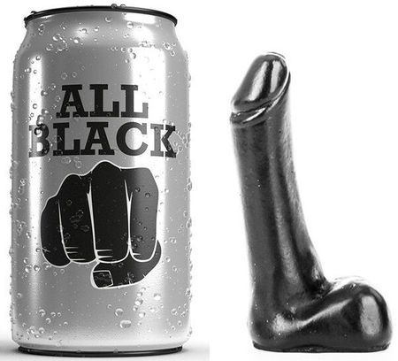 All Black – Dildo 9 cm x 2 cm för kompakt och diskret njutning