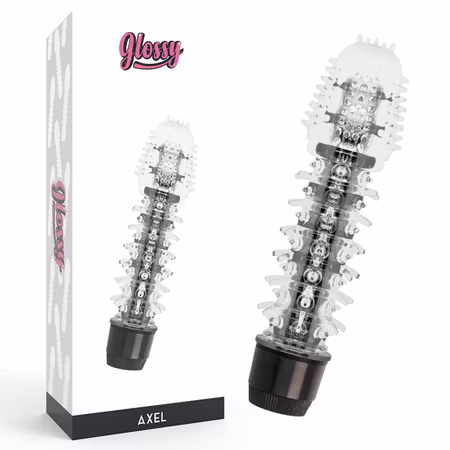 Glossy Axel Vibrator Svart 14 cm för Kompakt och Kraftfull Njutning