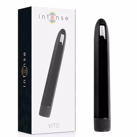 Intense Vito Vibrator Svart 17 cm x 2,5 cm för Precisionsstimulans och Intensiv Njutning