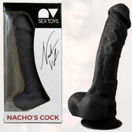 Nacho's Cock Dildo Svart 24 cm x 6 cm – Realistisk Dildo för Intensiv Stimulans och Maximalt Njutning – Perfekt för De Som Söker Storlek och Kvalitet!