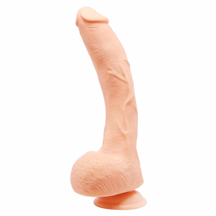 stor dildo realistisk med sugpropp